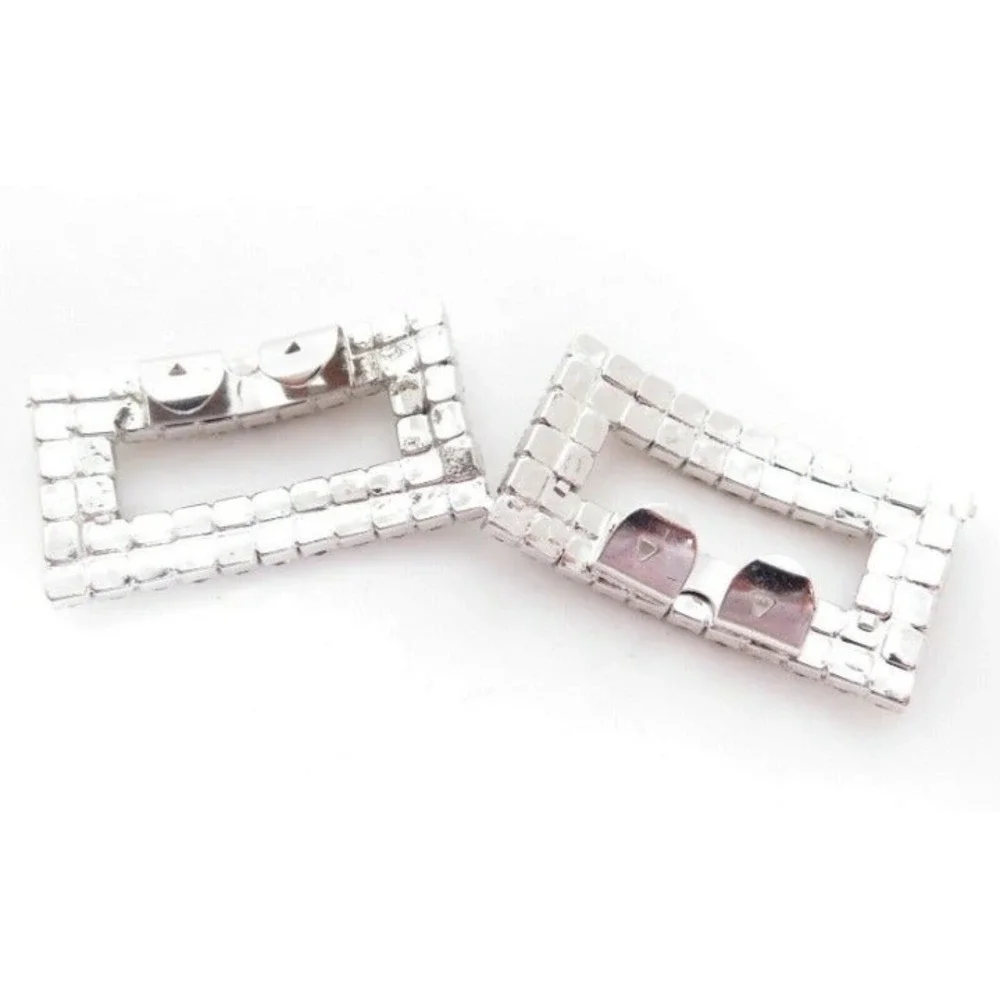 VINTAGE SPARKLY RHINESTONE SHOE BUCKLES‎